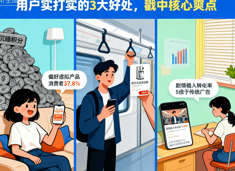 纸！“短剧 + 积分” 打开娱乐消费新方式麻将胡了试玩模拟器积分兑换不再只有毛巾抽(图4)